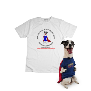 Camiseta "Não à eutanásia de pets com deficiência"